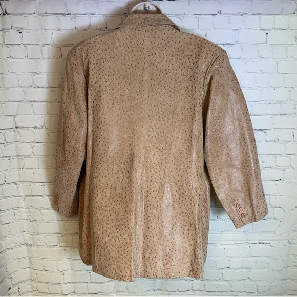 Terry Lewis Vintage Real Leather Jacket and Skirt Set Size 1X - Picture 3 of 6